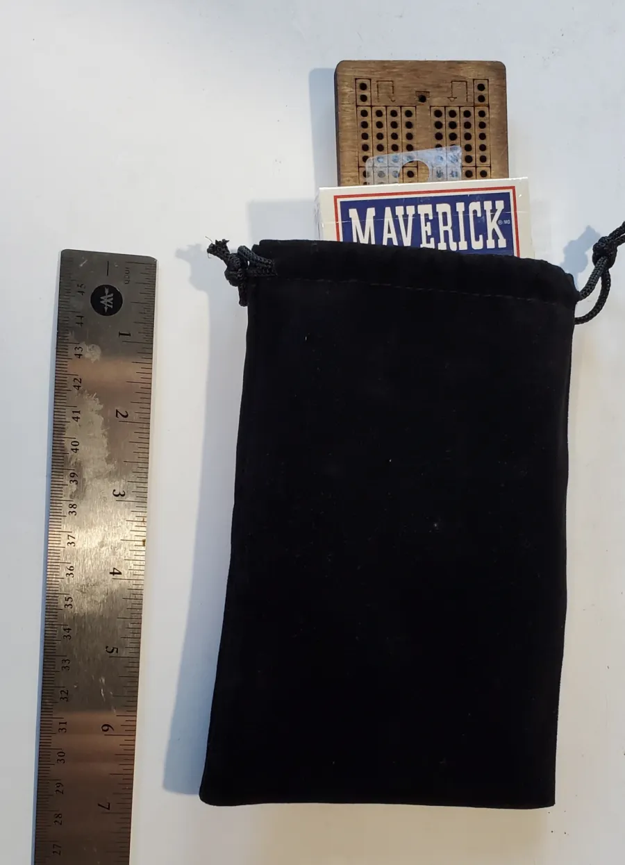 2 Player Pocket Size Cribbage Board Set Long