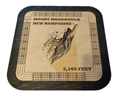 Mount Monadnock 4 Lane Cribbage Board