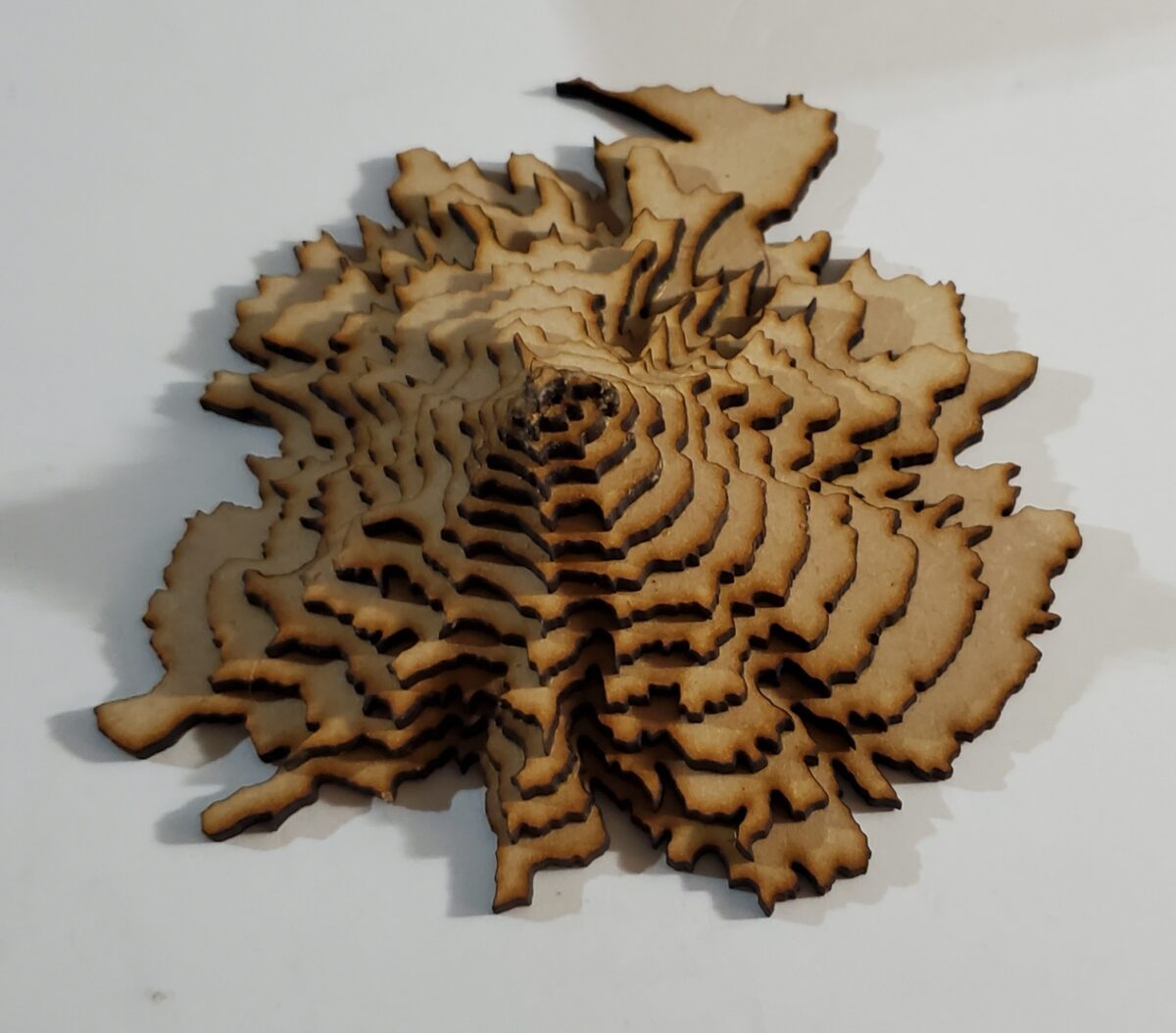 Topographic Laser Cut Mountains